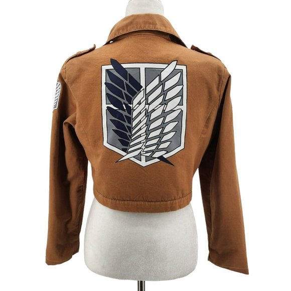 Xikghedongmax Jackets & Blazers - Xikghedongmax Attack on Titan Anime Cosplay Cropped Jacket Womens Small